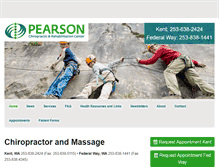 Tablet Screenshot of pearsonchiropractic.com